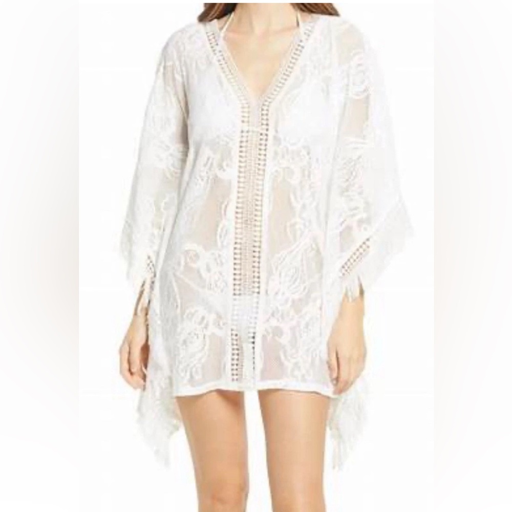 Lilly Pulitzer White Lace Swim Coverup